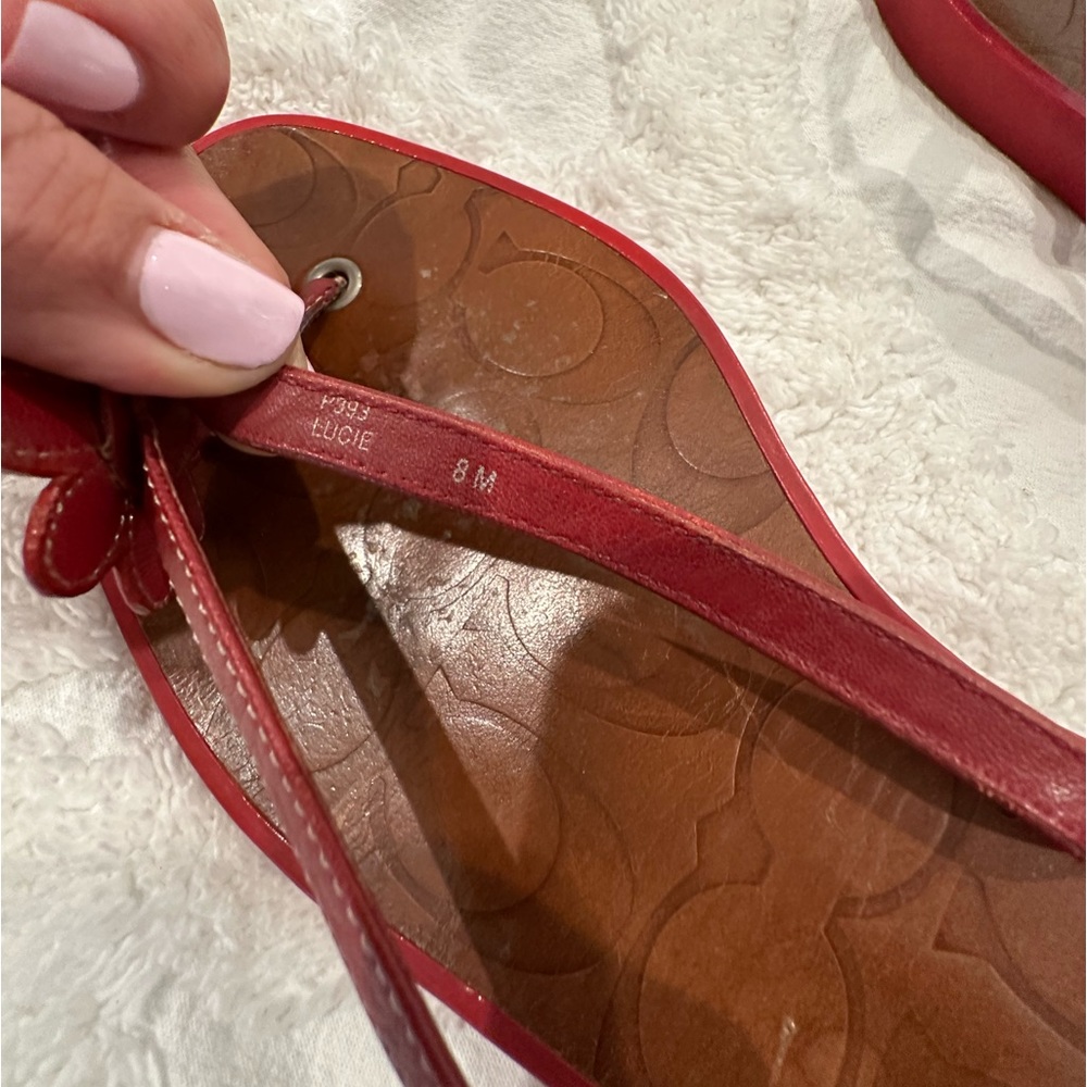 Coach Daisy leather Sandals - Picture 11 of 13
